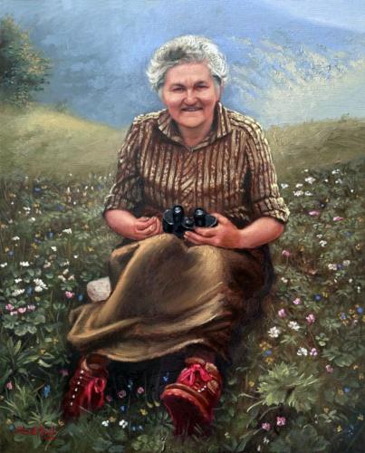 LOVCEVA-SUPRUGA-ulje-na-platnu-oiil-on-canvas-50-x-40-cm (1)